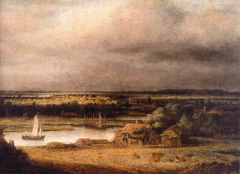Philips Koninck Wide River Landscape France oil painting art